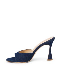 L'AGENCE Mules A Bout Ouvert En Denim Avery