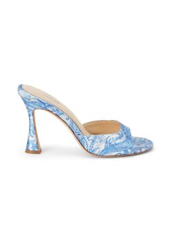 L'AGENCE Mules A Bout Ouvert En Satin Avery