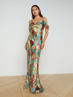 L'AGENCE Robe En Soie Kenna