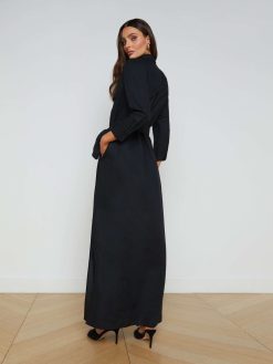 L'AGENCE Robe Chemise Cameron En Lin Melange
