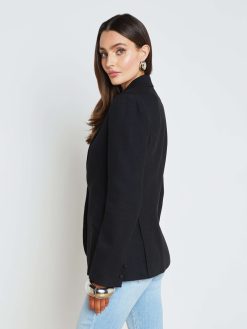 L'AGENCE Blazer En Melange De Lin Chamberlain