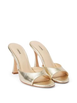 L'AGENCE Mules A Bout Ouvert En Cuir Avery