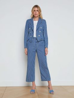 L'AGENCE Blazer En Jean Raye Wayne