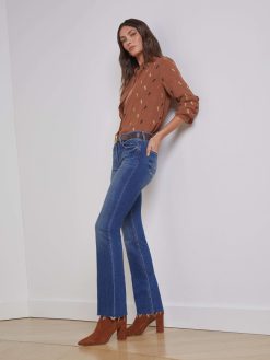 L'AGENCE Jean A Jambe Droite Et Taille Basse Sneeki