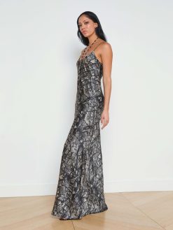 L'AGENCE Robe Nuisette En Soie Serita