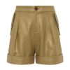 L'AGENCE Short Safari En Coton Et Lin