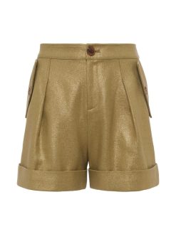 L'AGENCE Short Safari En Coton Et Lin