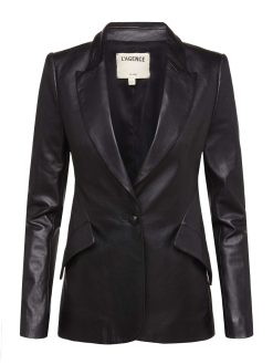 L'AGENCE Blazer En Cuir Chamberlain