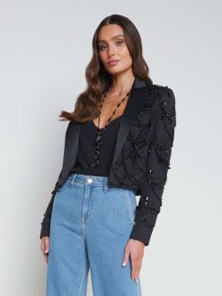 L'AGENCE Blazer Court Perle Jen