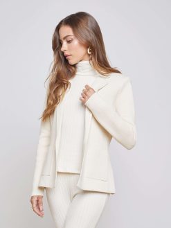 L'AGENCE Blazer En Tricot Dentelle