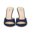L'AGENCE Mules A Bout Ouvert En Denim Avery