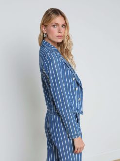 L'AGENCE Blazer En Jean Raye Wayne