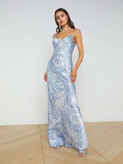 L'AGENCE Robe Nuisette En Soie Serita