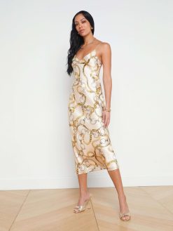 L'AGENCE Robe Nuisette En Soie Seridie