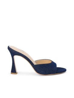 L'AGENCE Mules A Bout Ouvert En Denim Avery