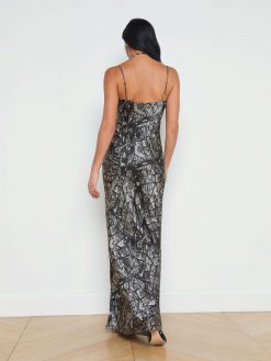 L'AGENCE Robe Nuisette En Soie Serita