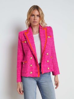 L'AGENCE Veste En Tweed Texture Alectra