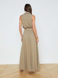 L'AGENCE Robe Mayer En Lin Melange