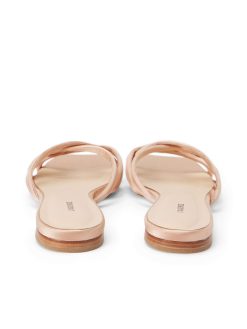 L'AGENCE Sandale Plate En Satin Abelle