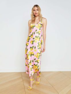 L'AGENCE Robe Longue Debardeur Akiya