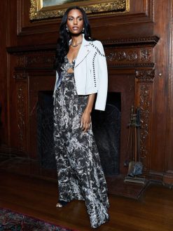 L'AGENCE Robe Torsadee Sur Le Devant Porter