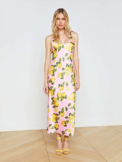 L'AGENCE Robe Longue Debardeur Akiya