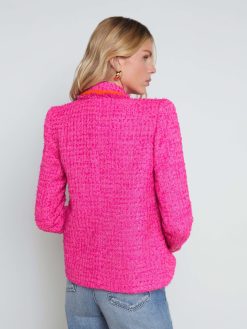 L'AGENCE Veste En Tweed Texture Alectra