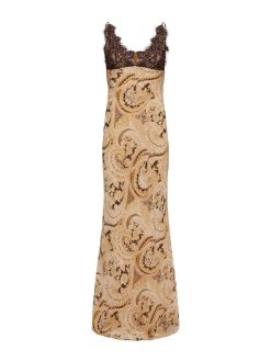 L'AGENCE Robe En Dentelle De Soie Susanna
