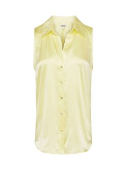 L'AGENCE Blouse En Soie Sans Manches Emmy