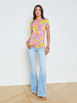 L'AGENCE T-Shirt Ajuste Ressi