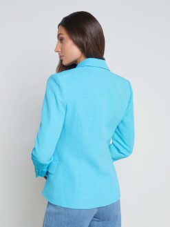 L'AGENCE Blazer En Melange De Coton Kenzie