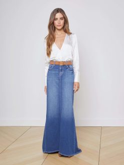 L'AGENCE Jupe En Jean Kailani