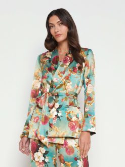 L'AGENCE Blazer Portefeuille En Soie Everly