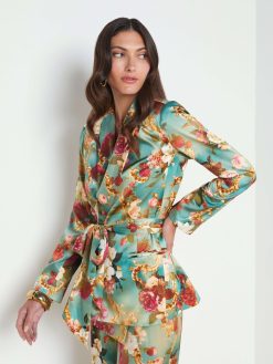 L'AGENCE Blazer Portefeuille En Soie Everly