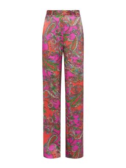 L'AGENCE Pantalon Large En Soie Gavin