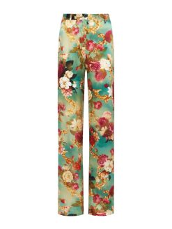 L'AGENCE Pantalon Large En Soie Gavin