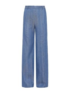 L'AGENCE Pantalon Droit Livvy En Lin Melange