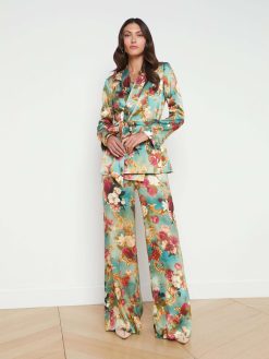 L'AGENCE Blazer Portefeuille En Soie Everly