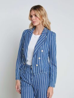 L'AGENCE Blazer En Jean Raye Wayne