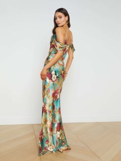 L'AGENCE Robe En Soie Kenna