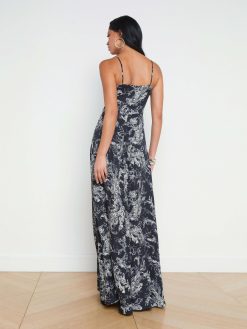 L'AGENCE Robe Torsadee Sur Le Devant Porter