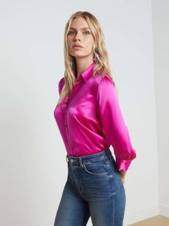 L'AGENCE Chemisier En Soie Dani