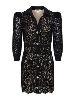 L'AGENCE Robe Courte En Dentelle Kamala