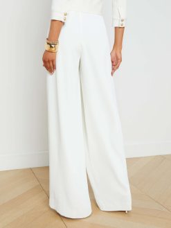 L'AGENCE Pantalon A Jambe Large Plisse Nova