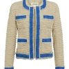 L'AGENCE Veste En Jean Agnes Tweed