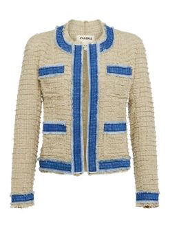 L'AGENCE Veste En Jean Agnes Tweed