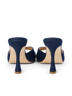 L'AGENCE Mules A Bout Ouvert En Denim Avery