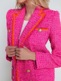 L'AGENCE Veste En Tweed Texture Alectra