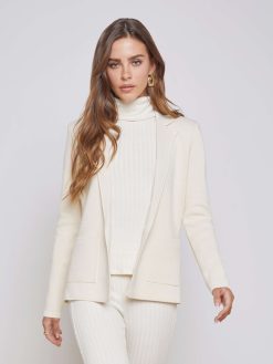 L'AGENCE Blazer En Tricot Dentelle