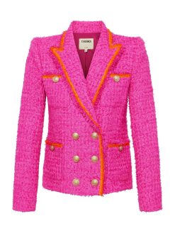 L'AGENCE Veste En Tweed Texture Alectra